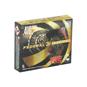 Federal PTSS419F7 Premium Turkey Heavyweight TSS 410GA 3\" 13/16oz Tungsten #7 Shot 5 Per Box/10 Cs - 5sh Box