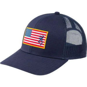 BG CAP GLORY MESH SNAPBACK AMERICAN FLAG PATCH NBLUE OSFM