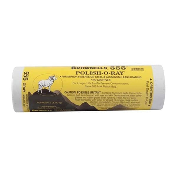 Brownells 555 Polish-O-Ray Polish, 3 lb Gray
