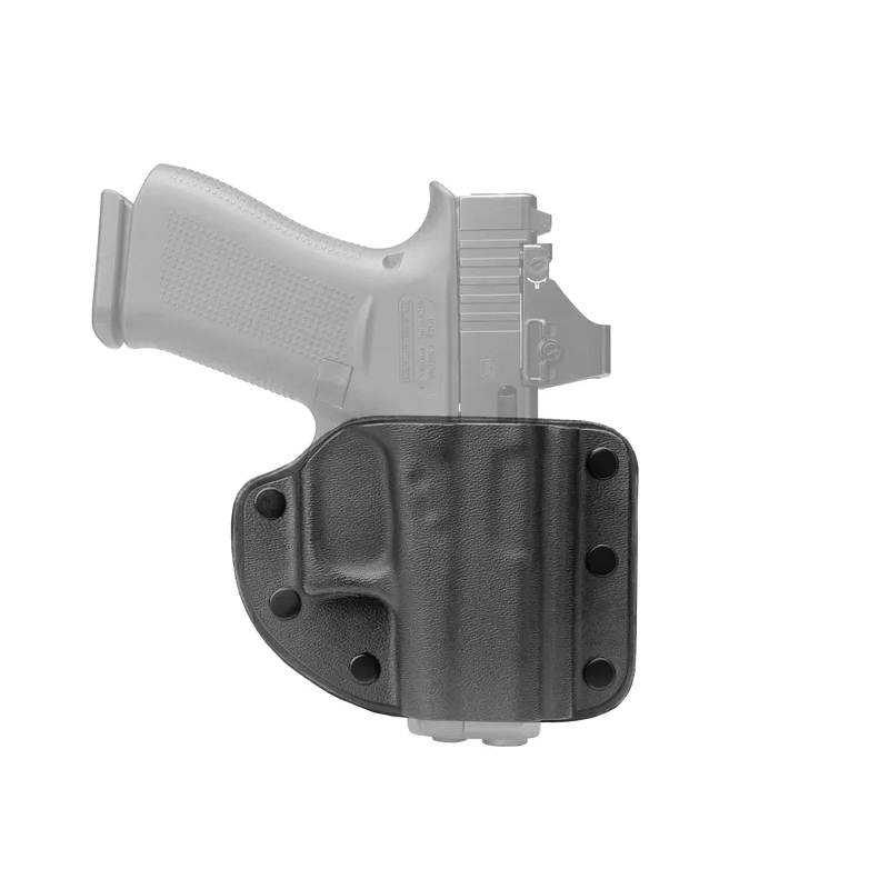 CrossBreed Holsters Modular Sig Sauer P320 Compact OWB Holster Right Cowhide Leather/Kydex, Black
