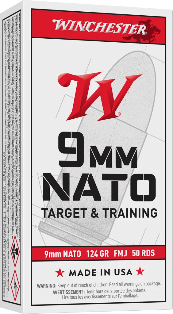 WINCHESTER 9MM 124GR FMJ 50RD BX 500RD CASE