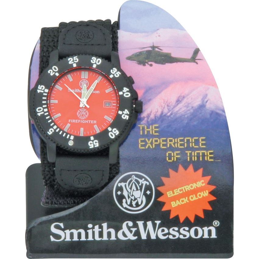 Smith & Wesson Firefighter Watch, Stainless/Black