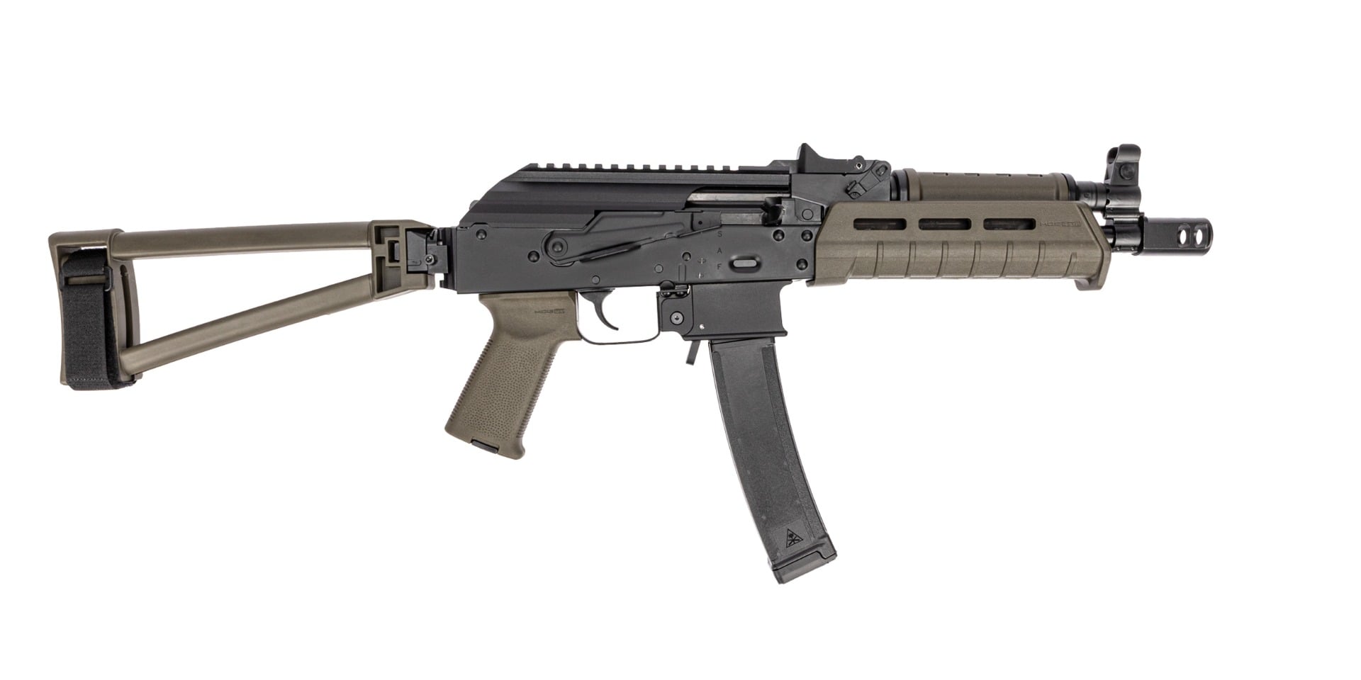 PSA AK-V 9mm MOE Triangle Folding Pistol, ODG