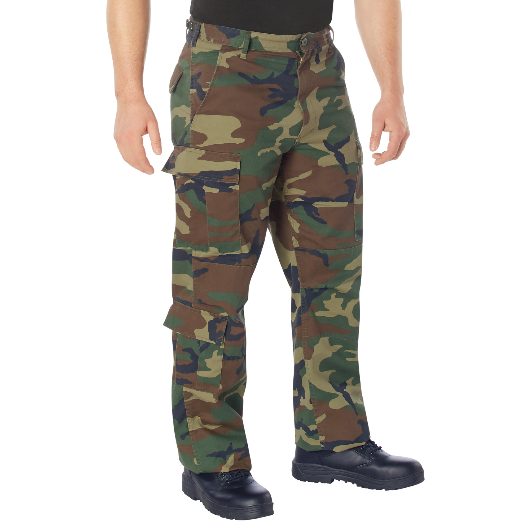 Rothco Vintage Paratrooper Cargo Fatigue Pants - Woodland Camo, Medium