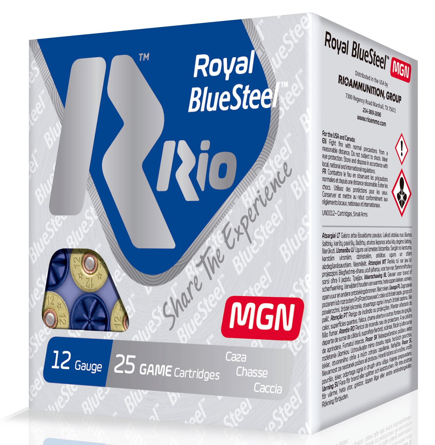 RIO Royal/BlueSteel 3" 20 Gauge Ammo 4, 25 Rounds - RBSM204