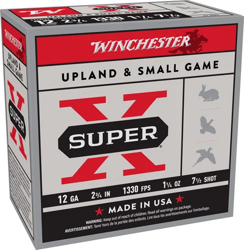 WINCHESTER SUPER-X 12GA 2.75" - 1-1/4OZ #7.5 25RD 10BX/CS