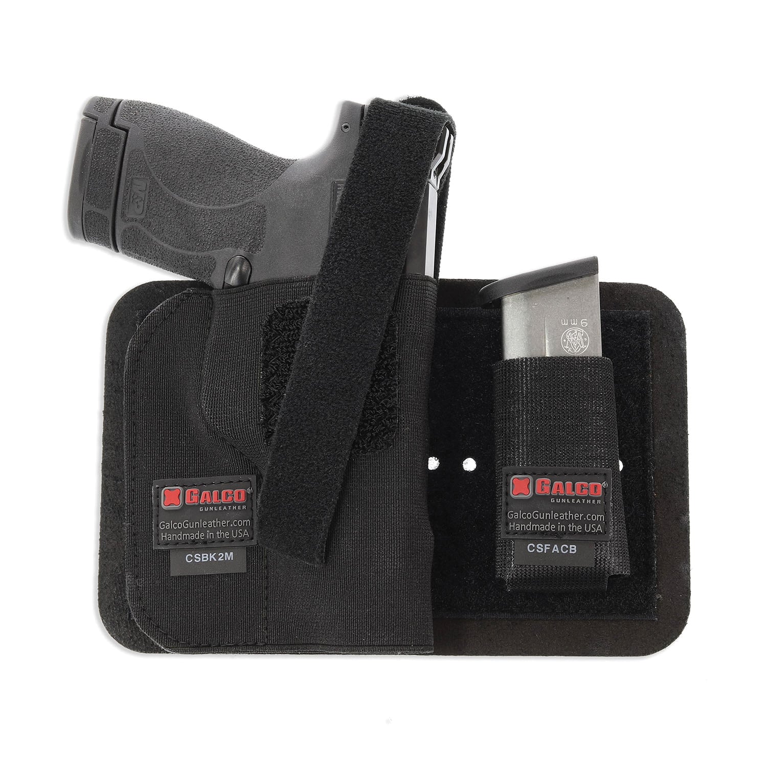 Galco CarrySafe Glock 17 Gen 1-5 Nylon Holster Right, Black - CSBK2L