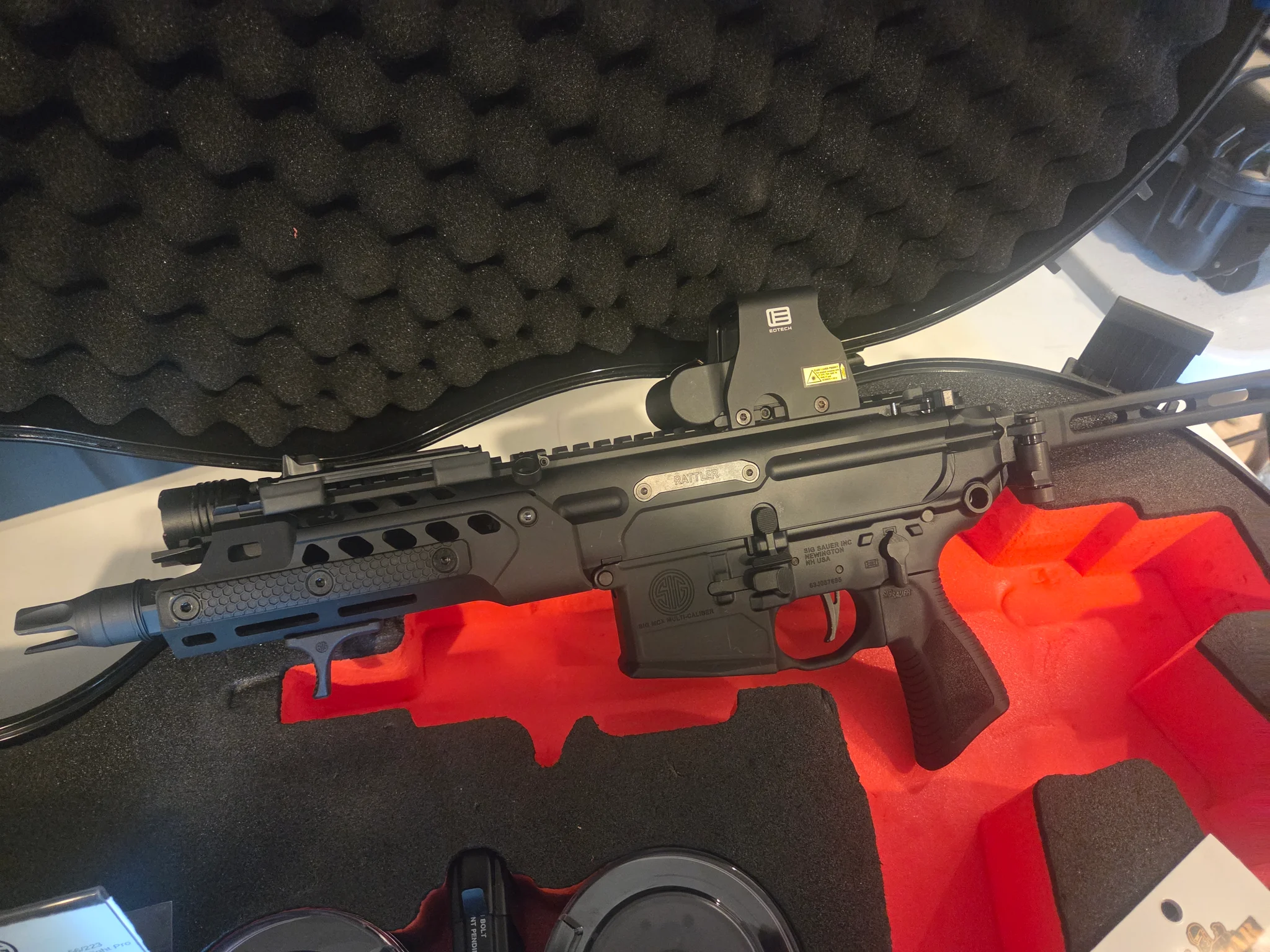 SIG SAUER PMCX 5.56 RATTLER LT 7.75 PISTOL W/BRACE (Used)