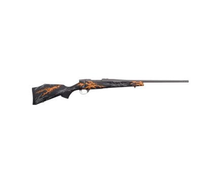Weatherby Vanguard Compact Hunter .243 Winchester Bolt Action Rifle, Black/Orange/Gray - for Enhanced Field Performance - VYH243NR2B