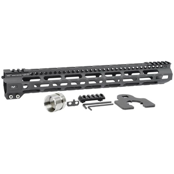 Midwest Industries MI Ultra Lightweight M-Lok 15" AR-15 1-Piece Free Float Handguard - MIULW15