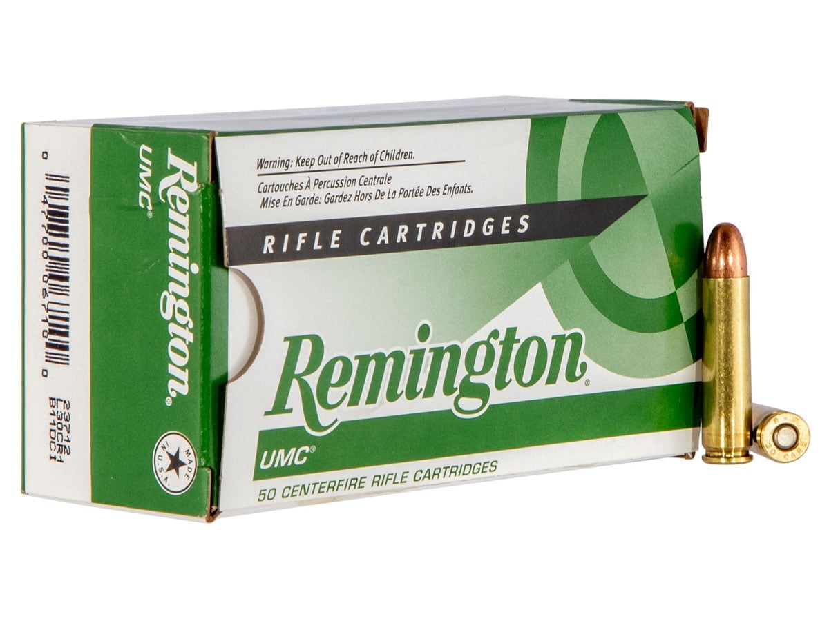 REMINGTON L30CR1 30 CARBINE 110GR UMC FMJ 50 RD/BX 10 BX/CS - No Credit Card Fees - Low, flat rate shipping