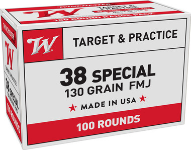 Winchester USA Value Pack 38 Special 130 Grain Full Metal Jacket