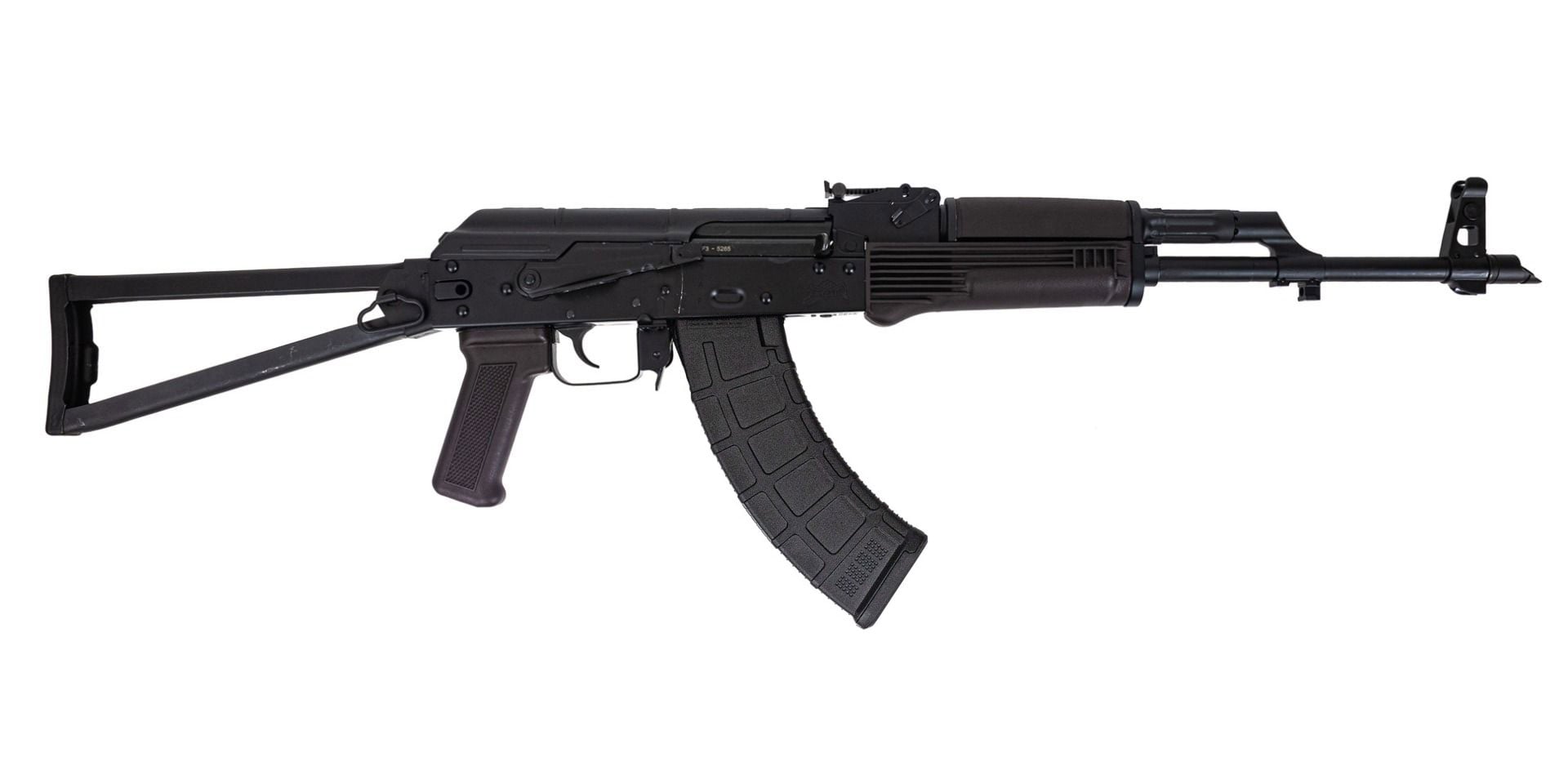 PSA AK-47 GF3 Forged Classic Triangle Side Folding Rifle, Plum