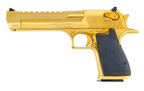 Magnum Research DESERT EAGLE 44M TTNM GOLD 6" TITANIUM GOLD/BLK RUBBER GRIPS