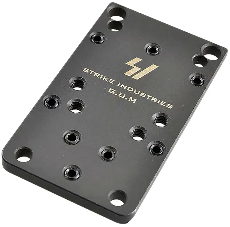 Strike Industries GLOCKGUMV2 Universal Optic Mount for Glock Version 2 Black Compatible w/Glock (Except 42/43/43X/48)