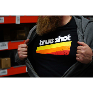 TRUE SHOT - TRI-COLOR RACING STRIPES SHIRT - Medium
