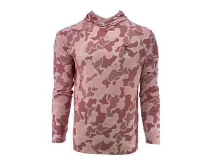 PSA Performance Hoodie with Logo, Rose Smoke Camo