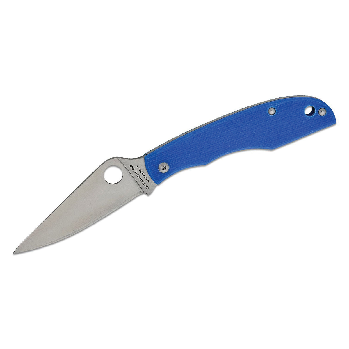 Spyderco Grasshopper Slipjoint Clip Point Knife, Blue - C138GBLP