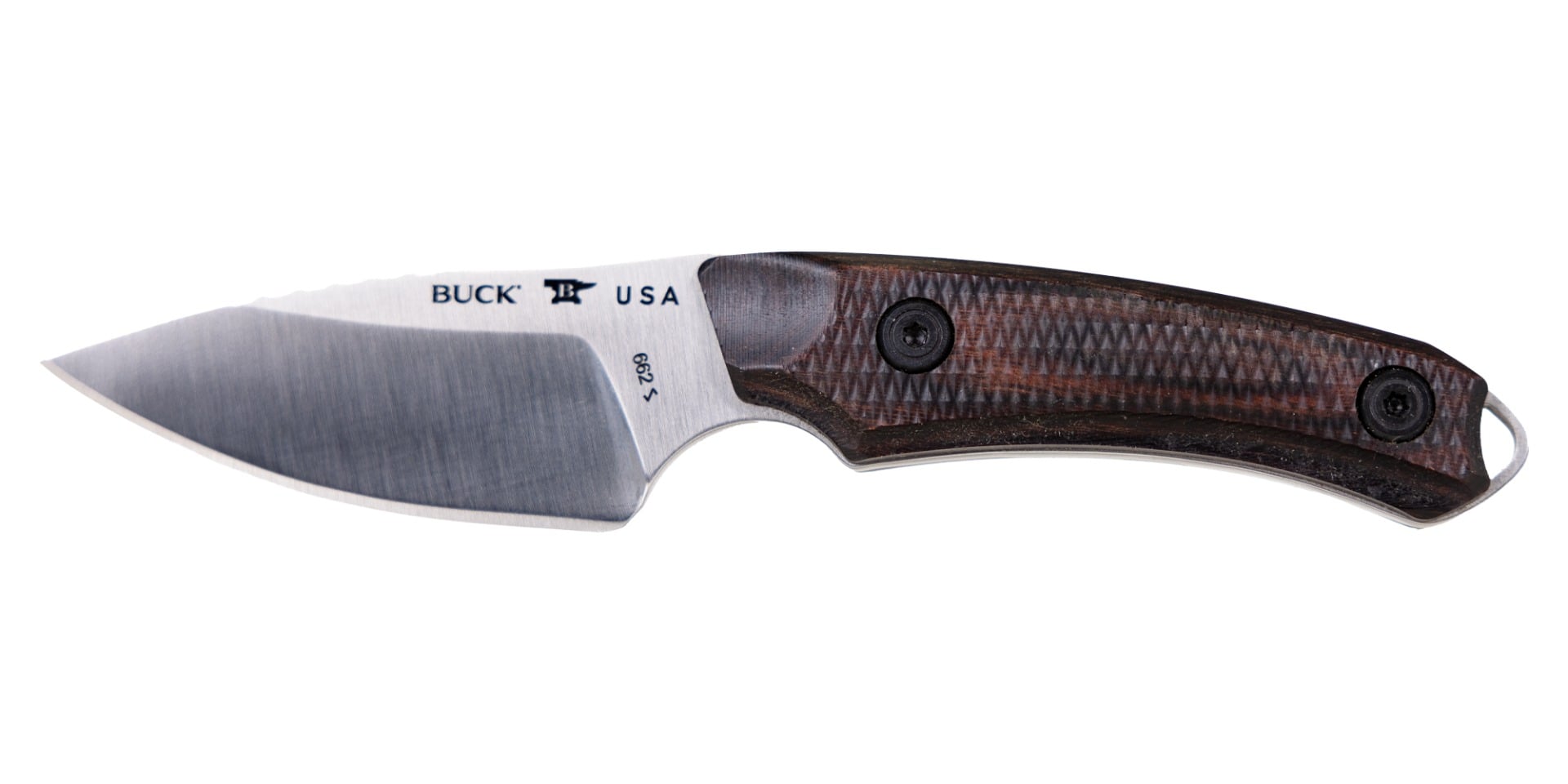 Buck Alpha Scout Pro Fixed Blade Drop Point Knife, Walnut - 0662WAS-B