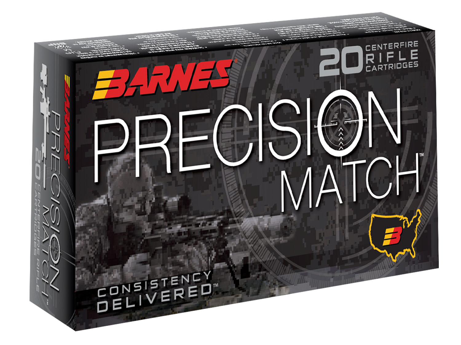 Barnes Bullets Precision 140 gr Open Tip Match Boat Tail 6.5 Crd Ammo, 20/box - 30166