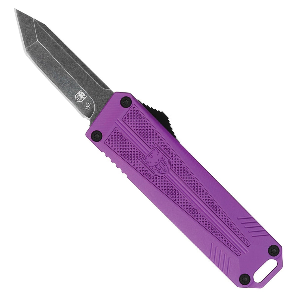 Cobra Tec Cali Compliant OTF Tanto Knife, Purple - CALI929TBPURTNS