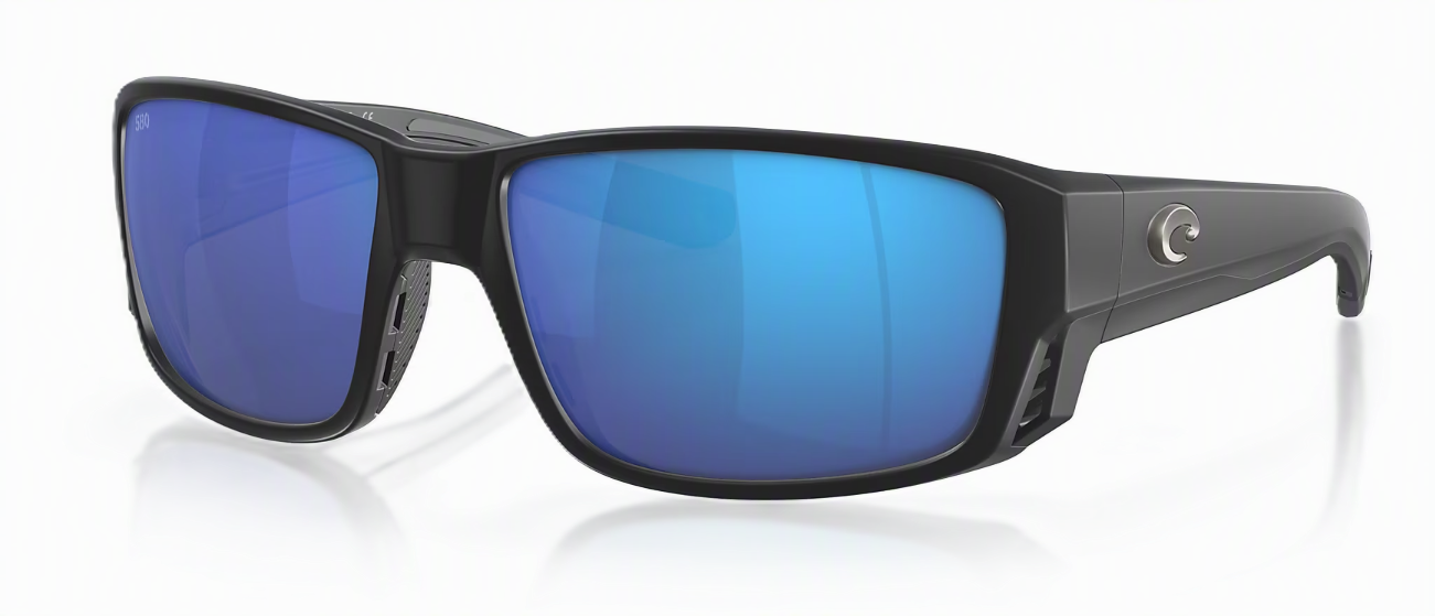 Costa Tuna Alley Pro - Matte Black w/ Blue Mirror 580G