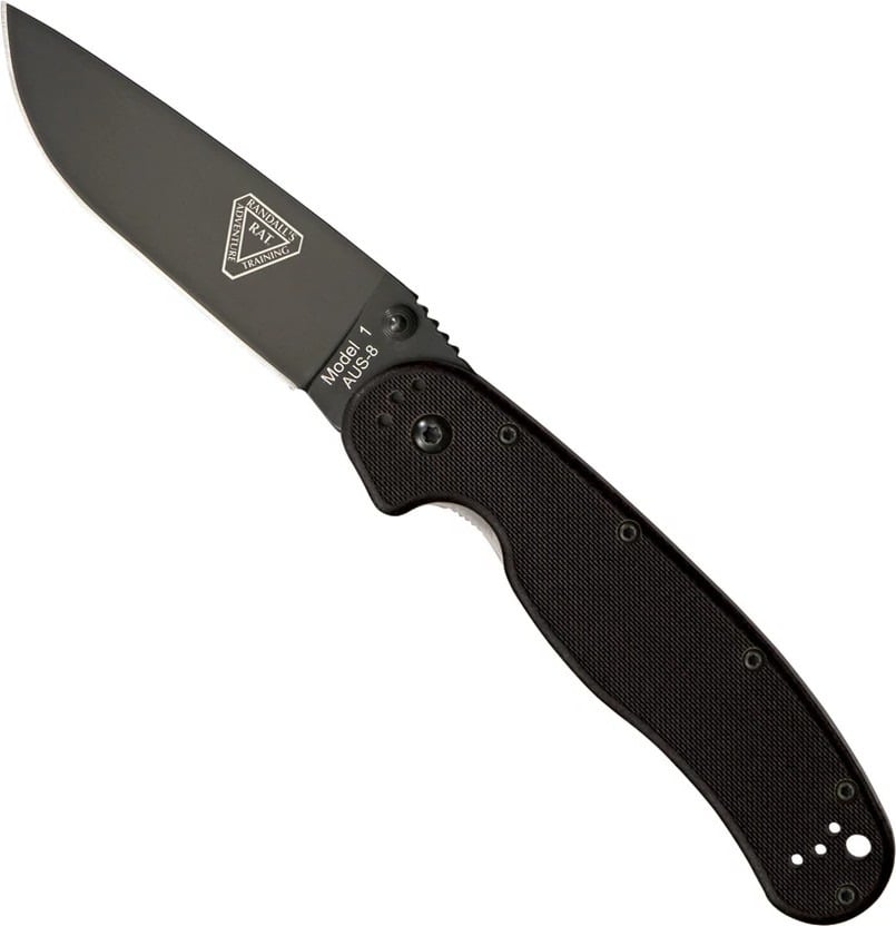 Ontario Knife Company RAT I Folding Knife, Black