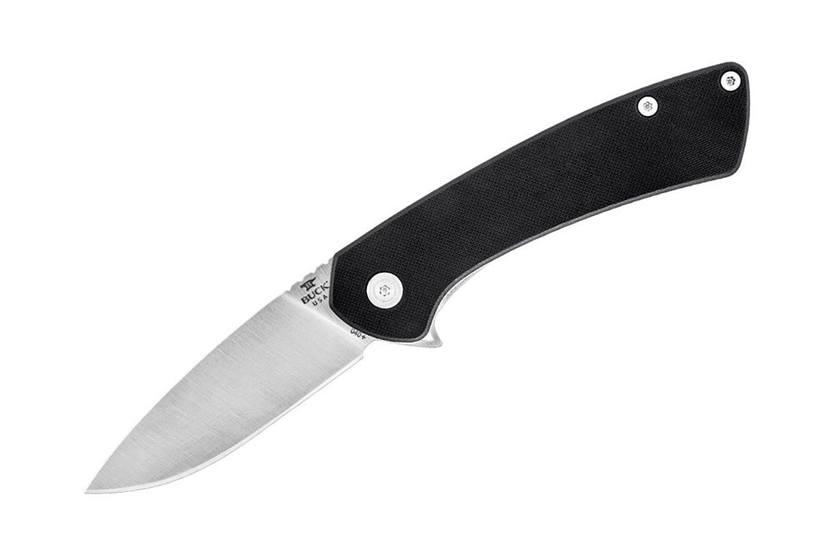 Buck 040 Onset Folding Drop Point Knife, Black - 0040BKS-B