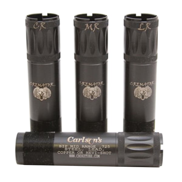 Carlson's Choke Tubes Cremator 12 Gauge Mid/Long Range Browning Invector Plus Non-Ported Waterfowl 2-Pack Choke Tube, Black - 11622