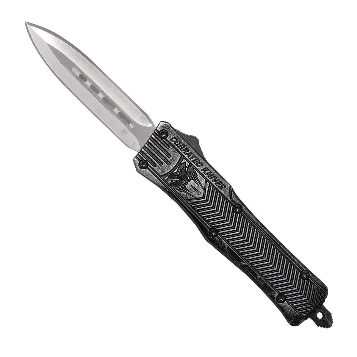 CobraTec Knives CTK-1 Small Plain Edge OTF Knife Dagger, Stonewashed - SSWCTK-1SDAGNS