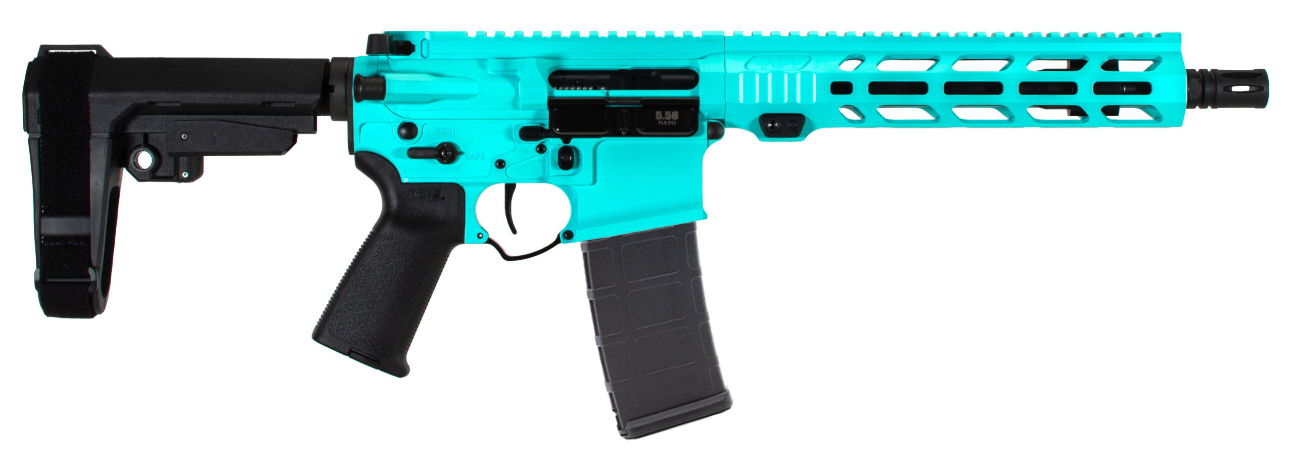 APF 5.56 Pistol 2.0 - 10.5" Robins Egg Blue AR Pistol