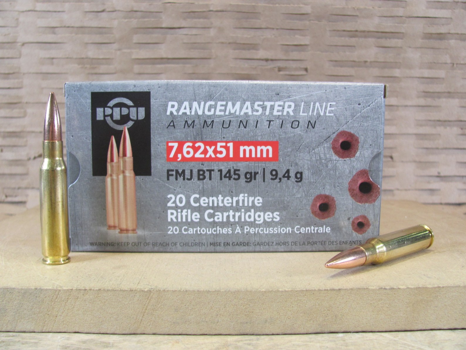 500 Round Case – 7.62x51mm 145 Grain FMJ BT Prvi Partizan Rangemaster Line Ammo – PPRM762