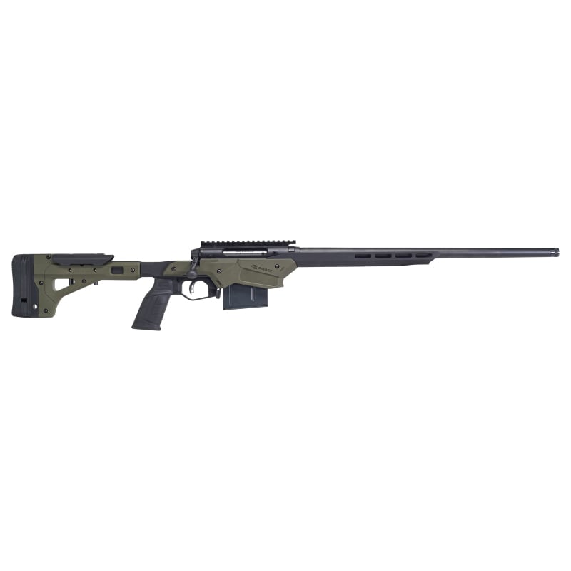 Savage Arms Axis II Precision 6.5 Crd Bolt Action Rifle, Matte OD Green/Black - 57552