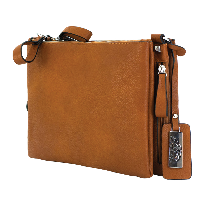 Rugged Rare Cameleon Iris Holster Ambidextrous Vegan Leather, Brown