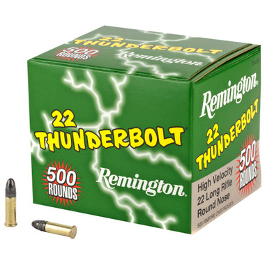 Remington Thunderbolt 22LR 40 Grain Round Nose Hi-Velocity 500 Rounds