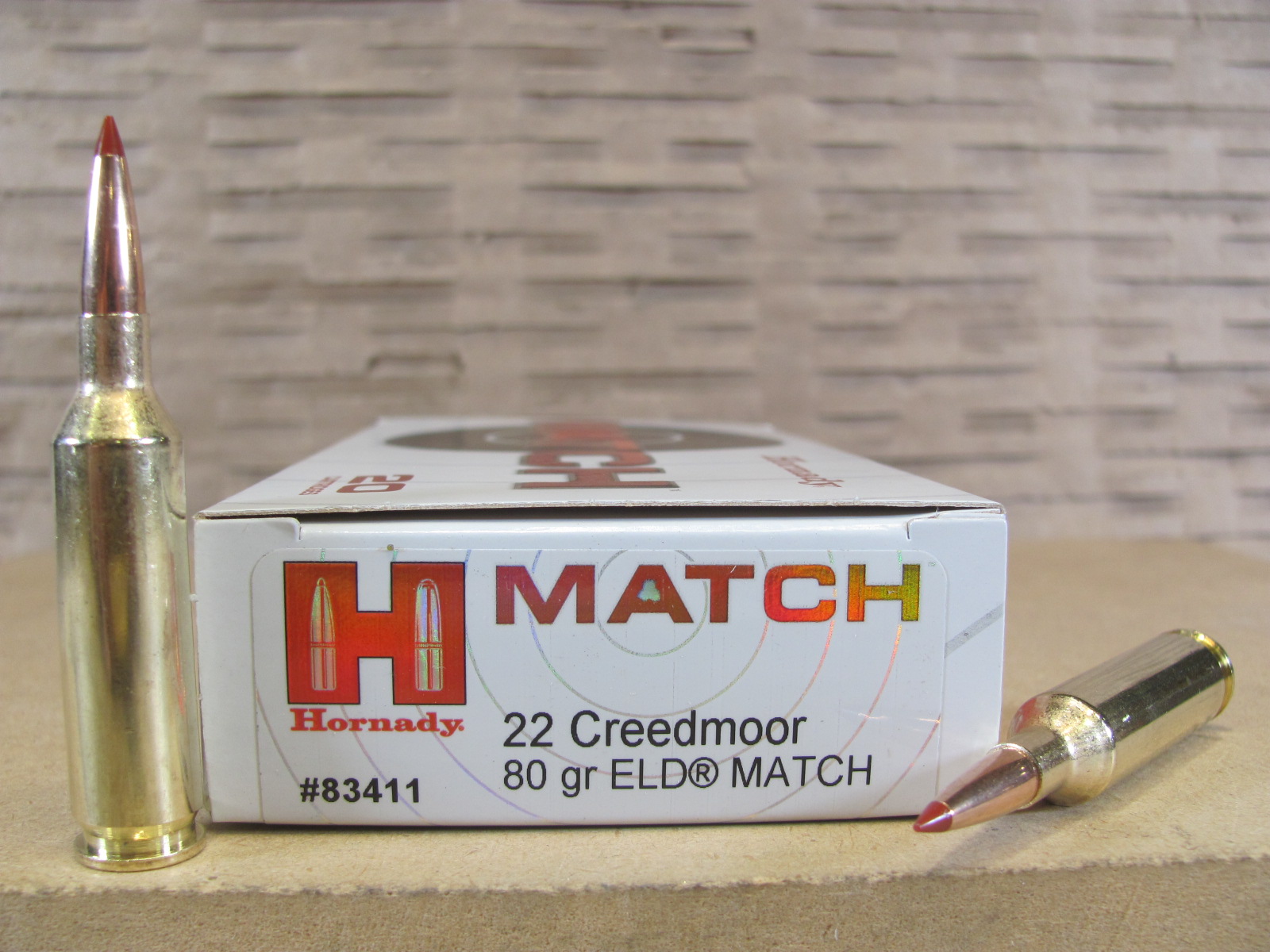 20 Round Box – 22 Creedmoor 80 Grain ELD Match Hornady Ammo – 83411