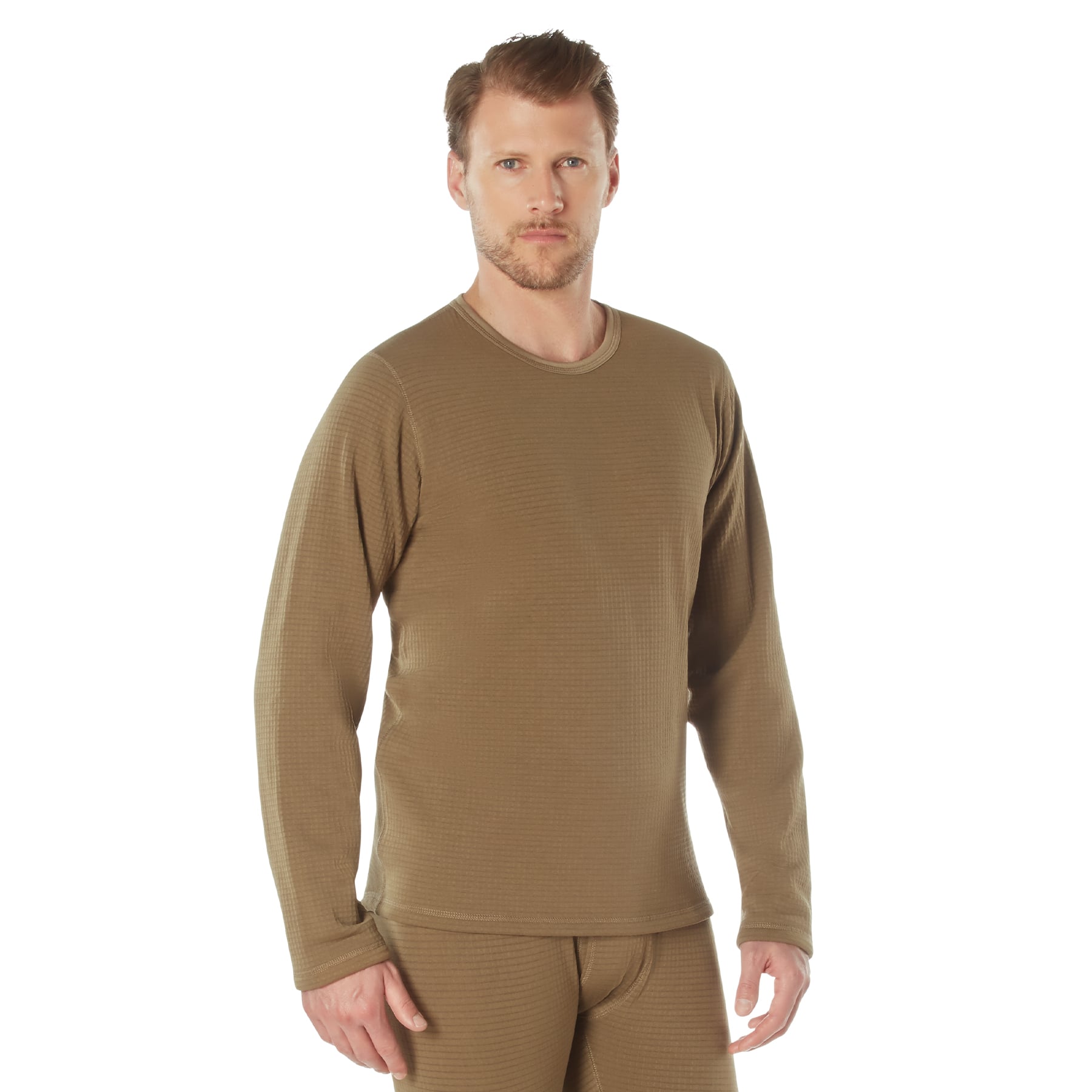 Rothco Ecwcs Gen III Level Ii Underwear Crew Top - Ar 670-1 Coyote Brown, X-Large