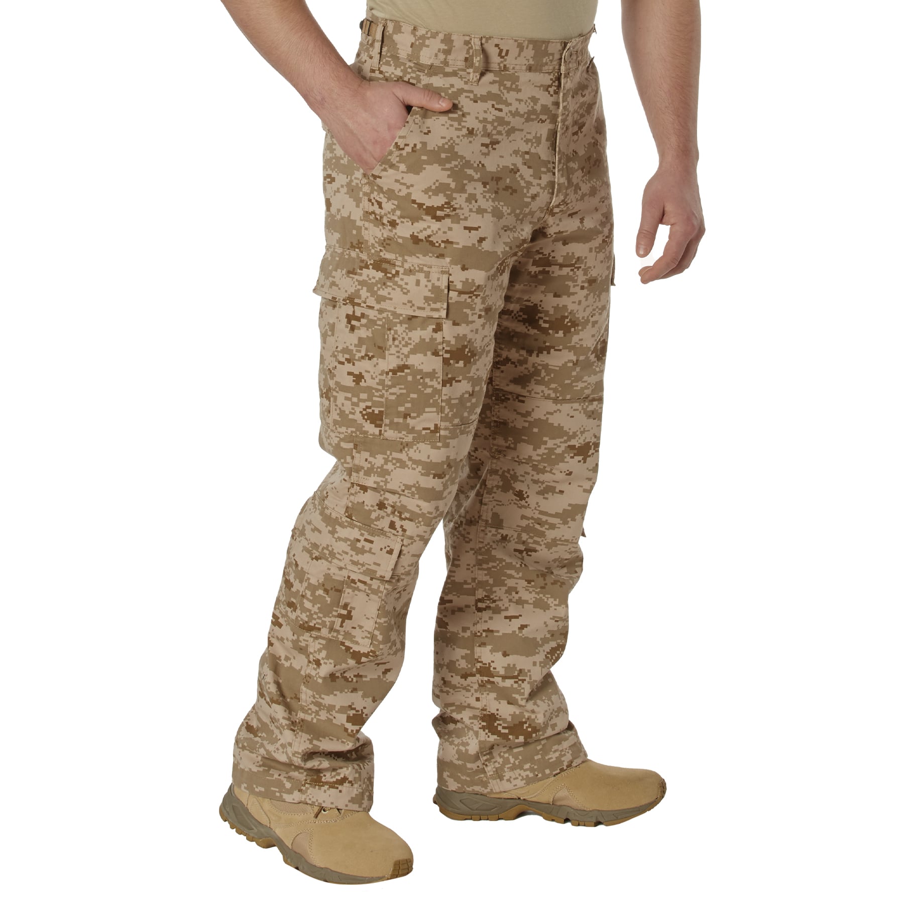 Rothco Vintage Paratrooper Cargo Fatigue Pants - Desert Digital Camo, Large