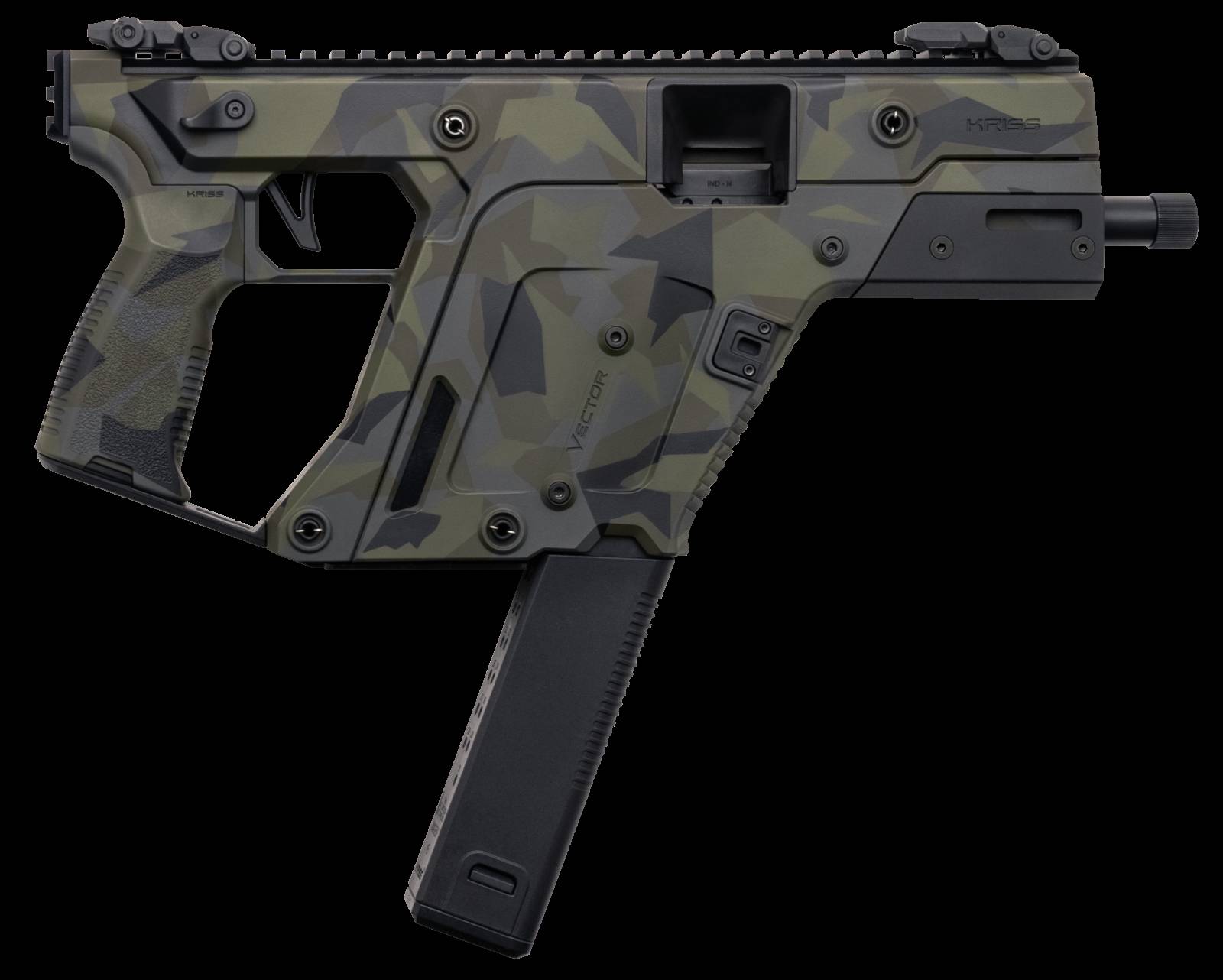 KRISS VECTOR SDP G3 PISTOL HGA 10MM 5.5IN BBL MLOK HNDGD FOLD SIGHT WOODLAND DELTA CAMO 1/33RDMAG