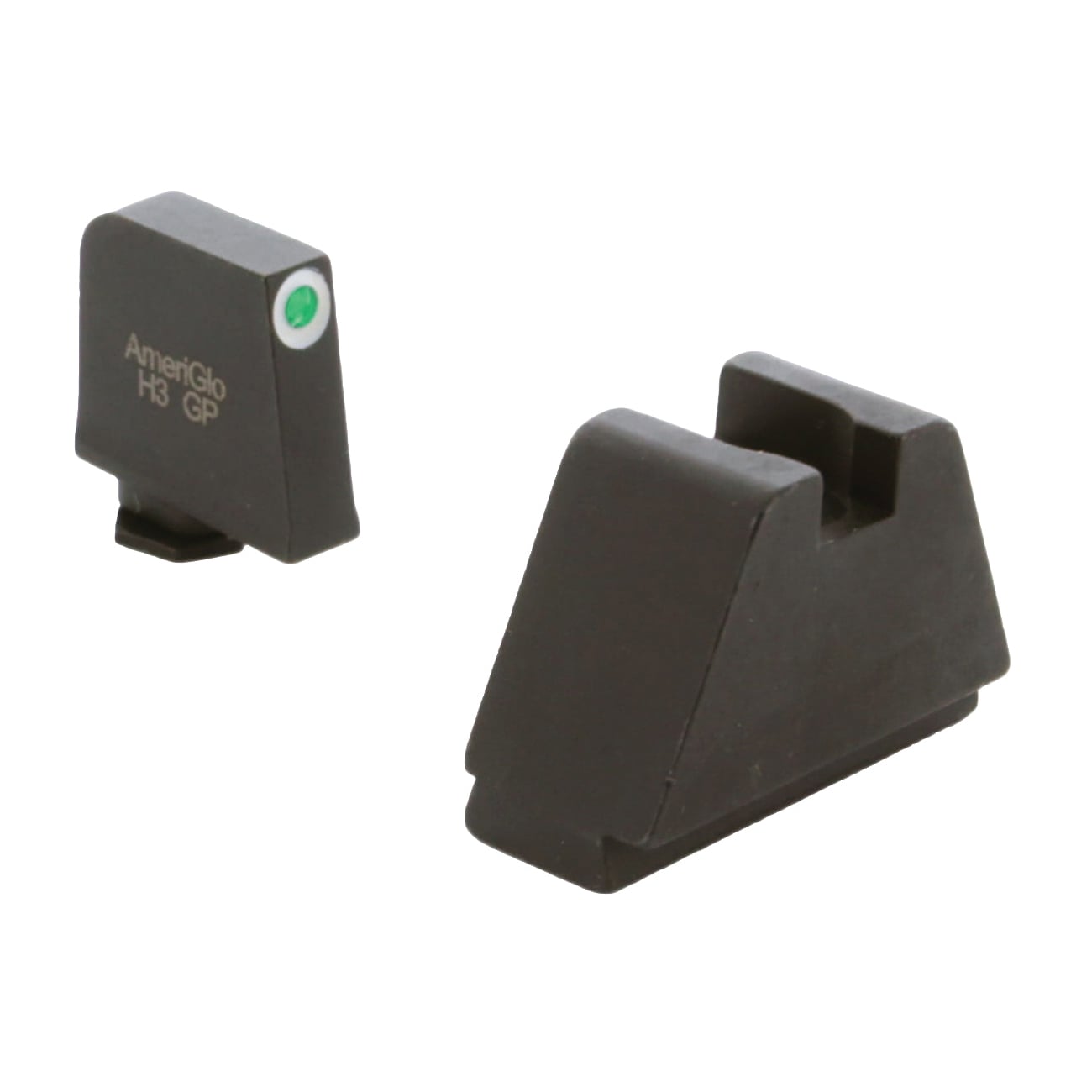 AmeriGlo Sight Set Front/Rear, Green/White/Black - GL-482