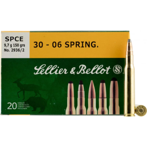 Sellier & Bellot SB3006A Rifle 30-06 Springfield 180 gr Full Metal Jacket (FMJ) - 20rd Box