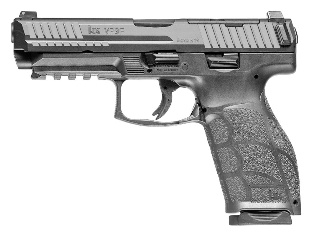 Heckler and Koch (HK USA) VP9A1 F 9MM BLK 10+1 NS OR CA