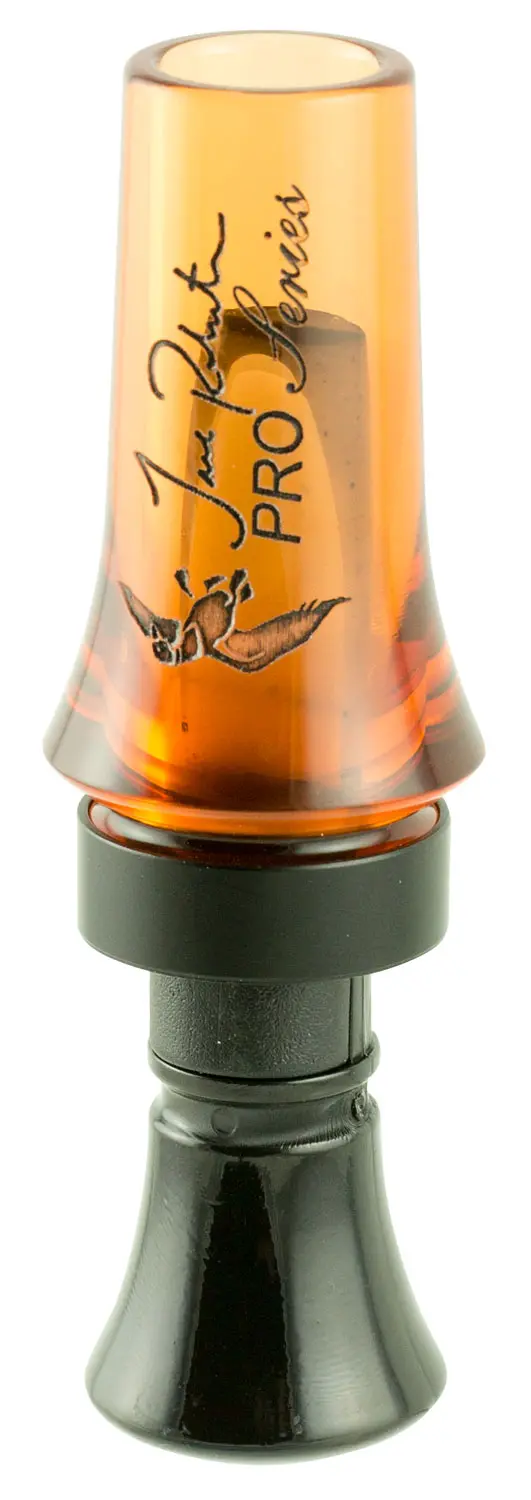 Duck Commander DCPROAO Jase Pro Series Open Call Double Reed Mallard Hen Sounds Attracts Ducks Orange Acrylic