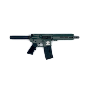 GREAT LAKES FIREARMS AR-15 223 Wylde 7.5" 30rd Pistol w/ No Brace | Charcoal Green