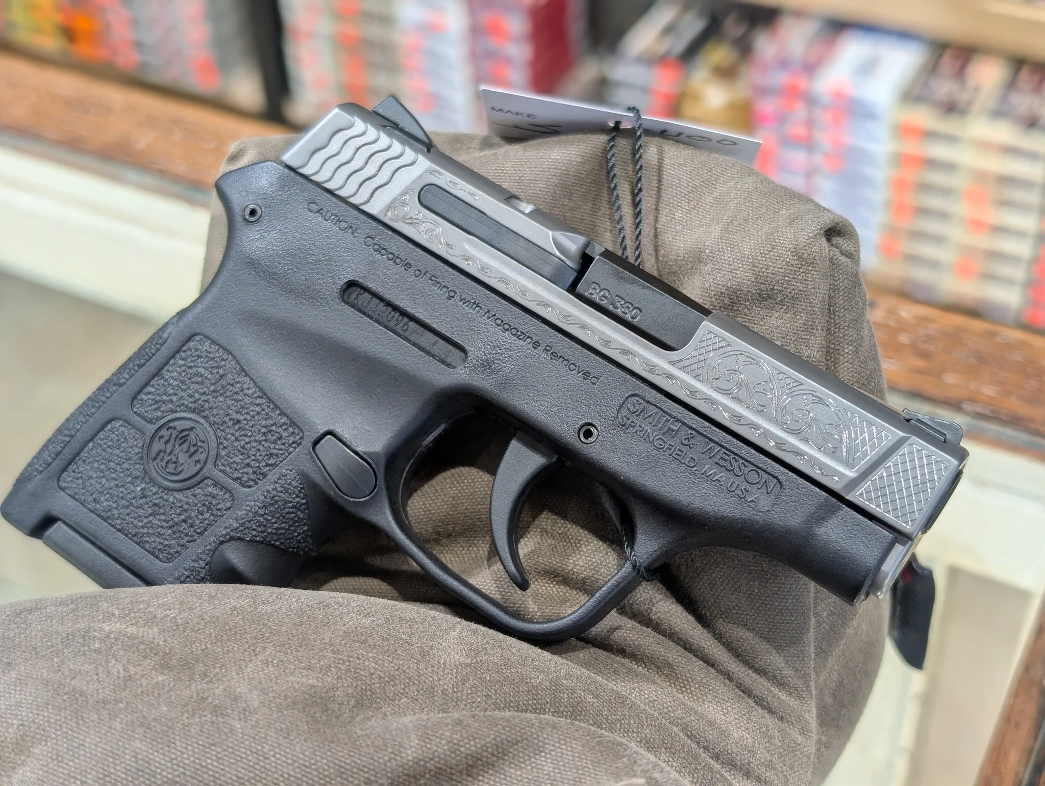 SMITH & WESSON M&P BODYGUARD 380 ENGRAVED (Used)