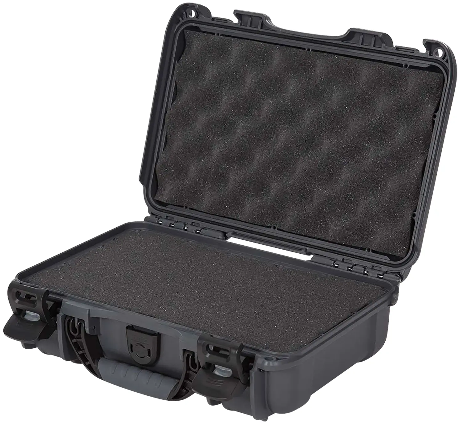 Nanuk 9091007 909 Waterproof Airline Approved Graphite Resin w/ Cubed Foam 11.44" L x 7" W x 3.68" H Interior Dimensions