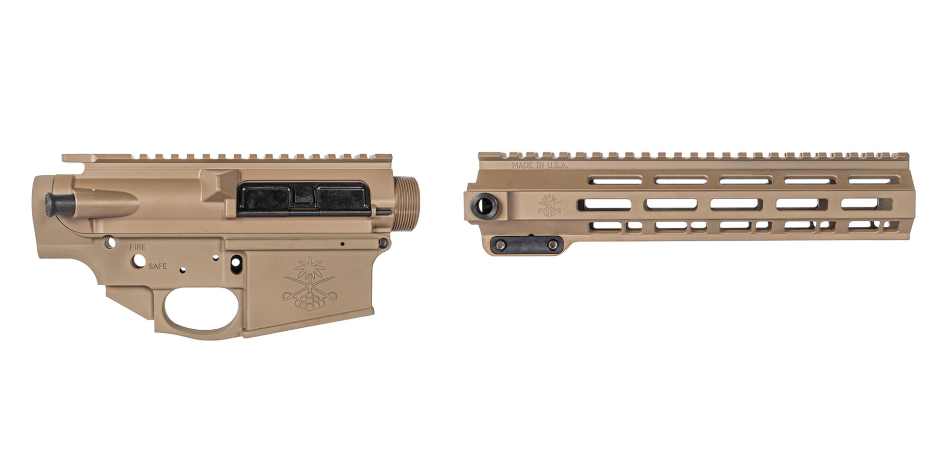 Sabre-10 Builder Set - 10.5" QDSM Rail, FDE