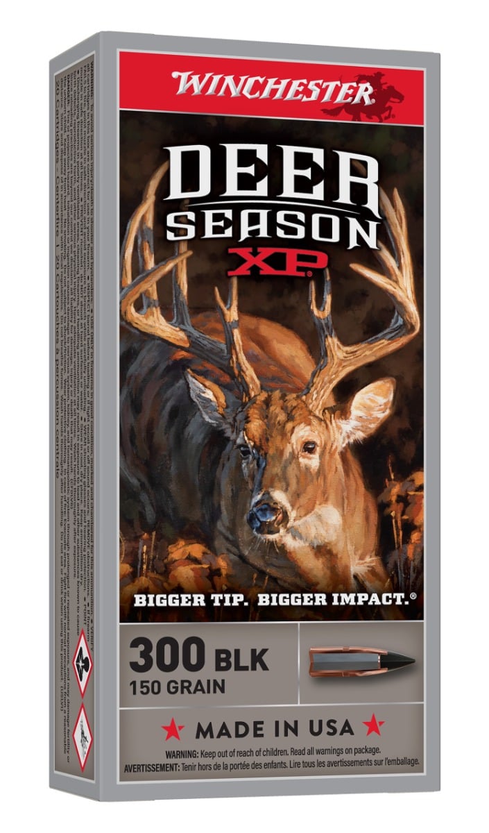Winchester Deer Season XP 300 AAC Blackout 150gr Ammo, 20 Round Box - X300BLKDS