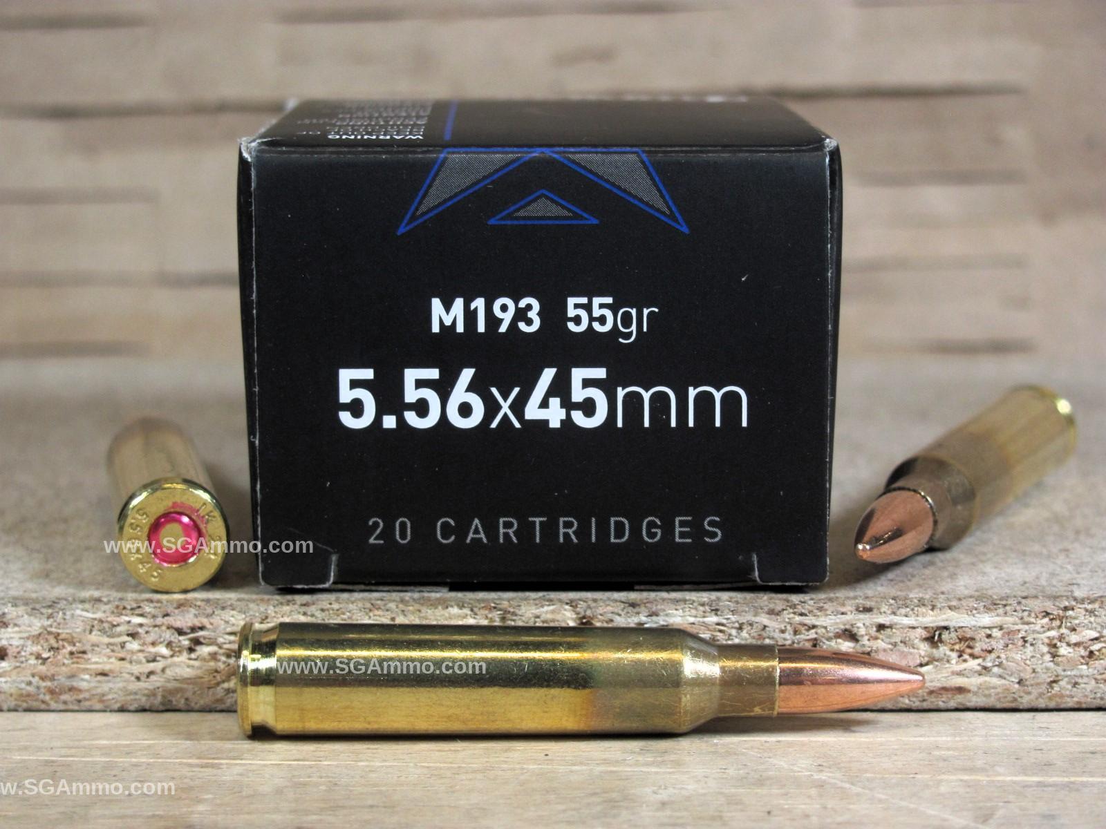 200 Round Pack – 5.56mm 55 Grain FMJ M193 Ball Ammo – Igman Mfg – Brass Case – Non-Magnetic