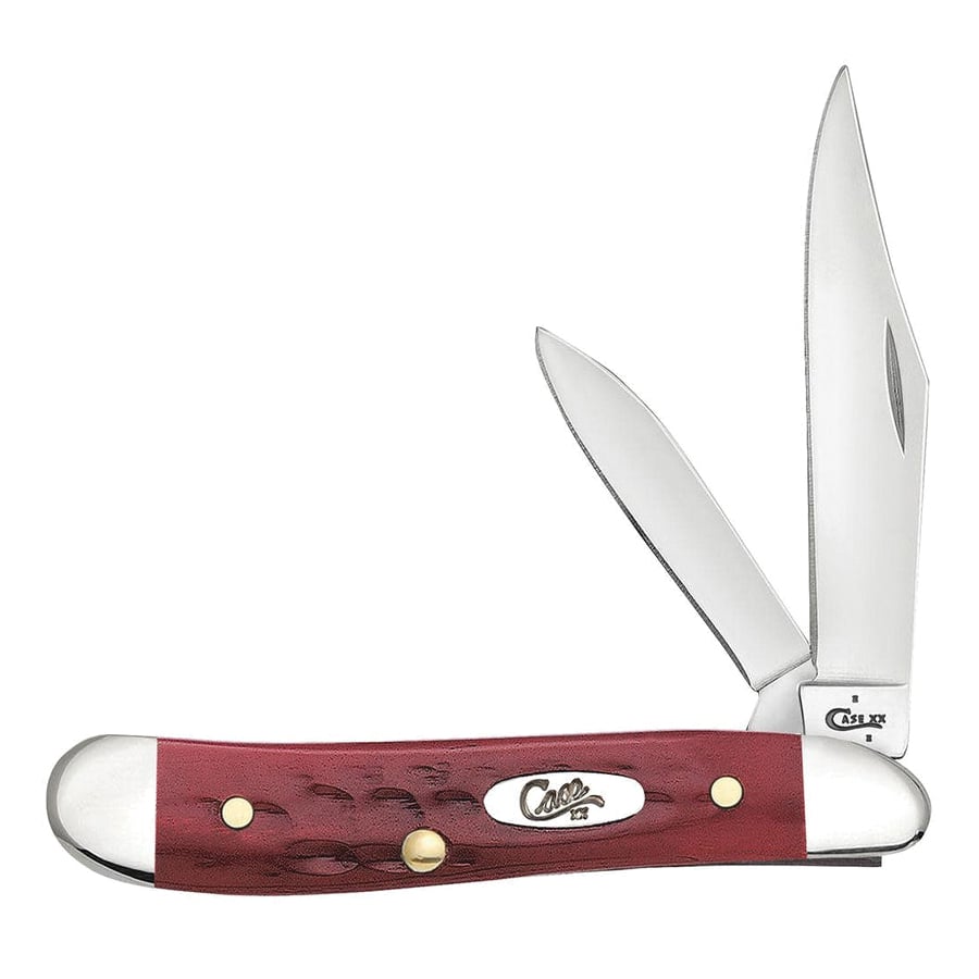 Case Pocket Worn Folding Knife, Old Red